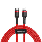 Baseus Cafule Cable wytrzymały nylonowy kabel przewód USB-C PD / USB-C PD PD2.0 60W 20V 3A QC3.0 2M