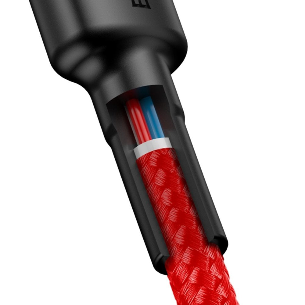 Baseus Cafule Cable wytrzymały nylonowy kabel przewód USB-C PD / USB-C PD PD2.0 60W 20V 3A QC3.0 2M