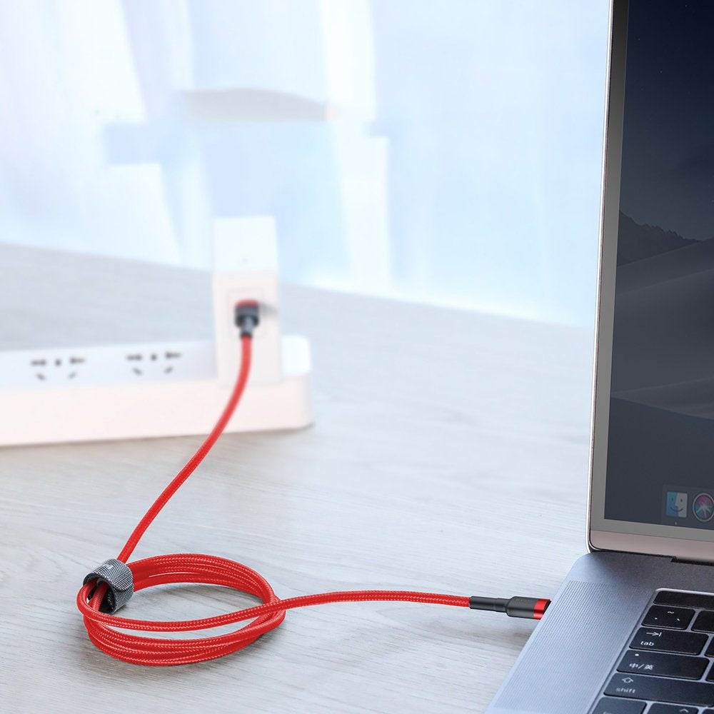 Baseus Cafule Cable wytrzymały nylonowy kabel przewód USB-C PD / USB-C PD PD2.0 60W 20V 3A QC3.0 2M