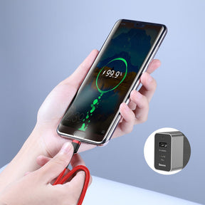 Baseus Cafule Cable wytrzymały nylonowy kabel przewód USB-C PD / USB-C PD PD2.0 60W 20V 3A QC3.0 2M