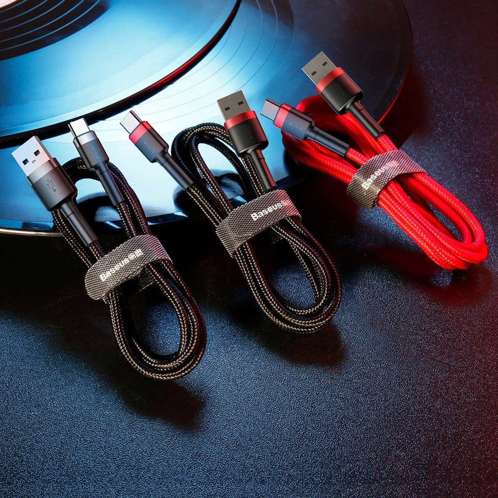 Baseus Cafule Cable wytrzymały nylonowy kabel przewód USB / USB-C QC3.0 2A 2M