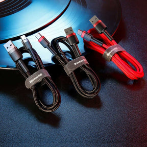 Baseus Cafule Cable wytrzymały nylonowy kabel przewód USB / USB-C QC3.0 2A 2M