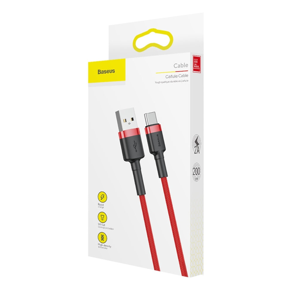 Baseus Cafule Cable wytrzymały nylonowy kabel przewód USB / USB-C QC3.0 2A 2M