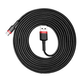 Baseus Cafule Cable wytrzymały nylonowy kabel przewód USB / USB-C QC3.0 2A 3M