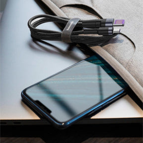 Baseus Cafule Kabel USB-A – USB-C SuperCharge 40W QC 3.0 1m