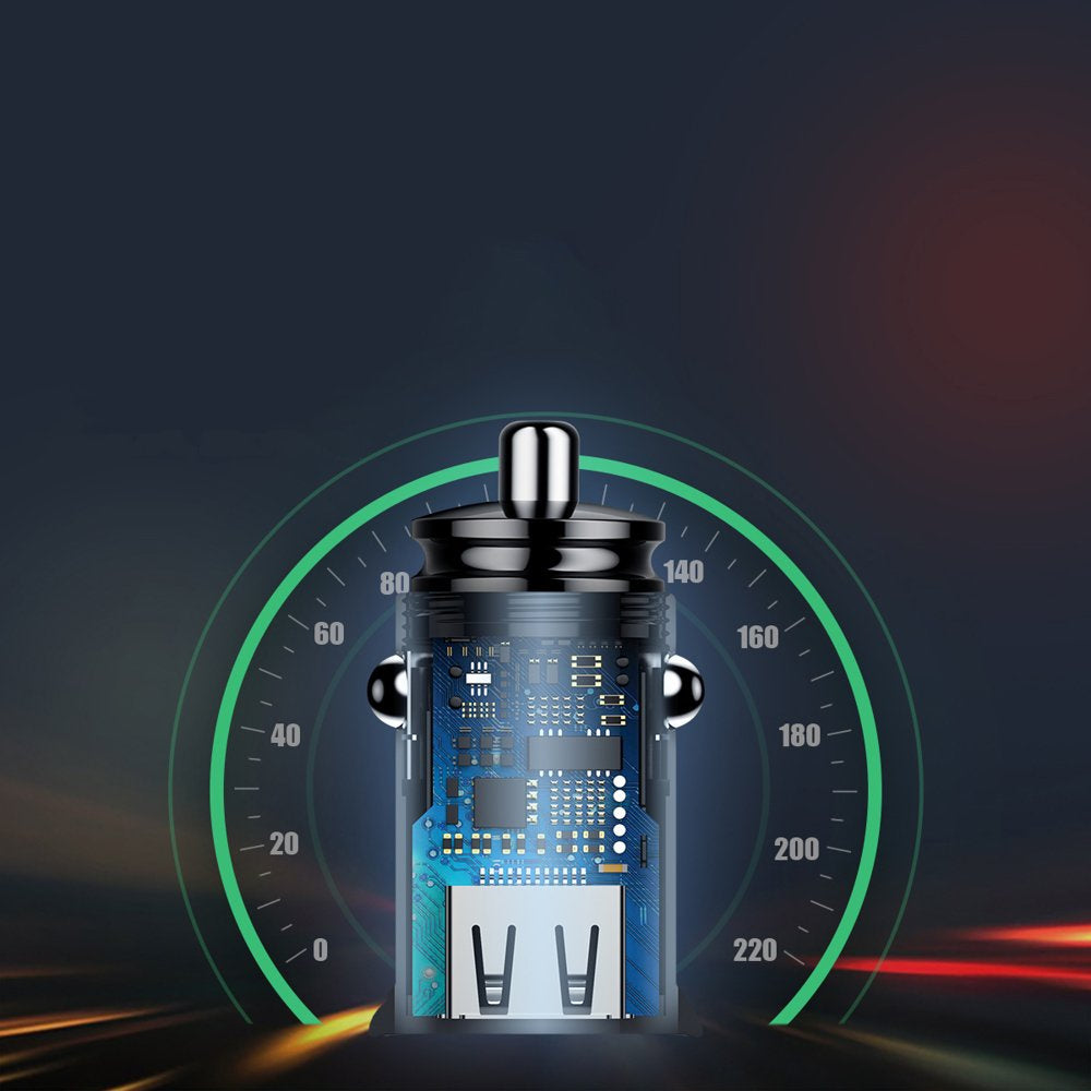 Baseus Circular PPS Ładowarka samochodowa USB-A + USB-C PD 3.0 QC 4.0 30W