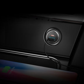 Baseus Circular PPS Ładowarka samochodowa USB-A + USB-C PD 3.0 QC 4.0 30W