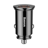 Baseus Circular PPS Ładowarka samochodowa USB-A + USB-C PD 3.0 QC 4.0 30W