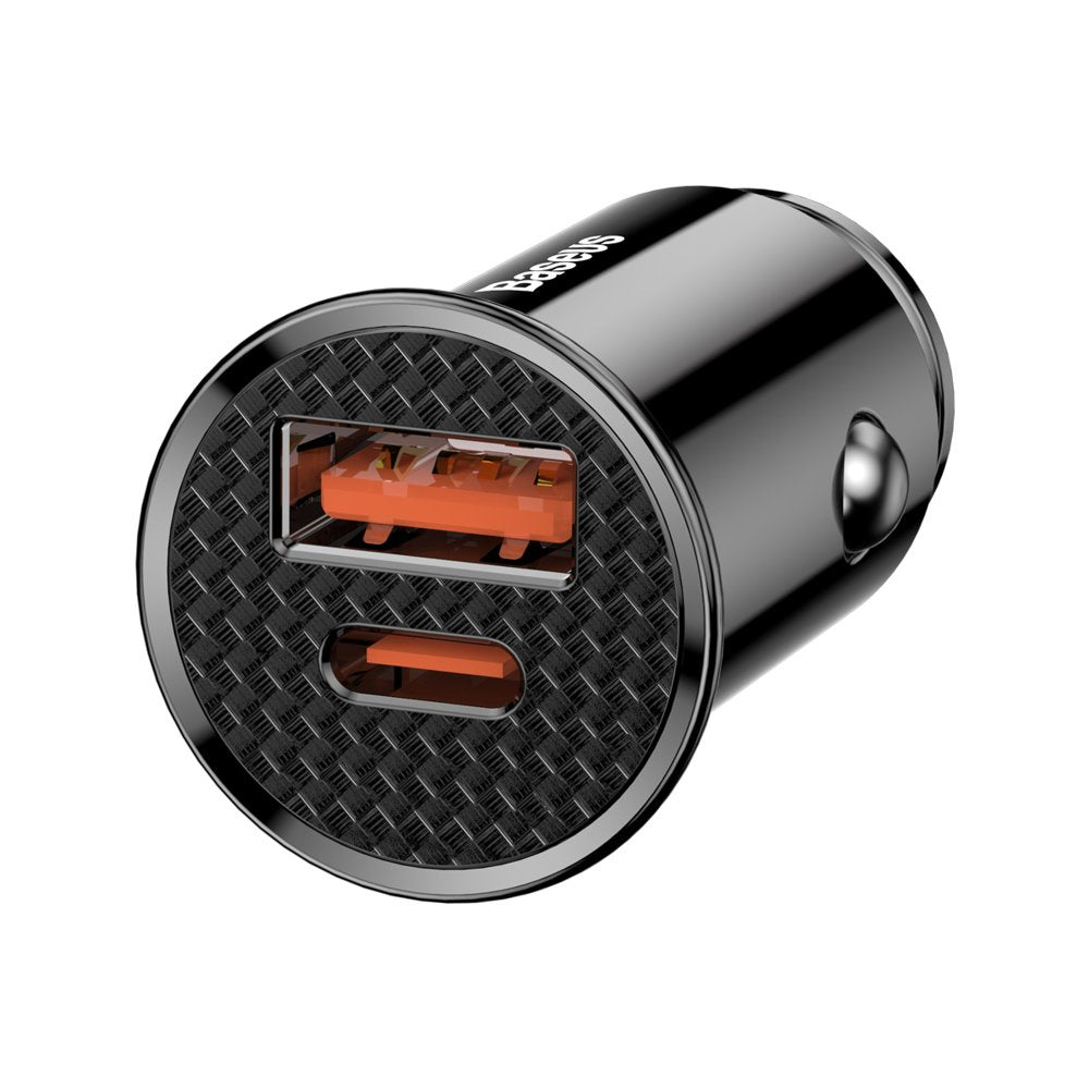 Baseus Circular PPS Ładowarka samochodowa USB-A + USB-C PD 3.0 QC 4.0 30W