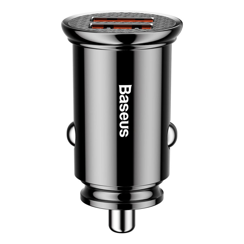 Baseus Circular Ładowarka samochodowa 2x USB QC3.0 SCP AFC 30W