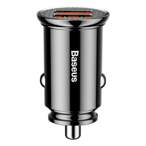 Baseus Circular Ładowarka samochodowa 2x USB QC3.0 SCP AFC 30W