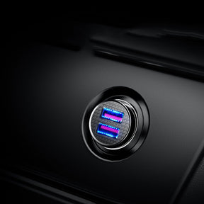 Baseus Circular Ładowarka samochodowa 2x USB QC3.0 SCP AFC 30W