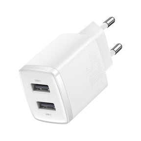 Baseus Compact Ładowarka sieciowa 2x USB-A 10.5W