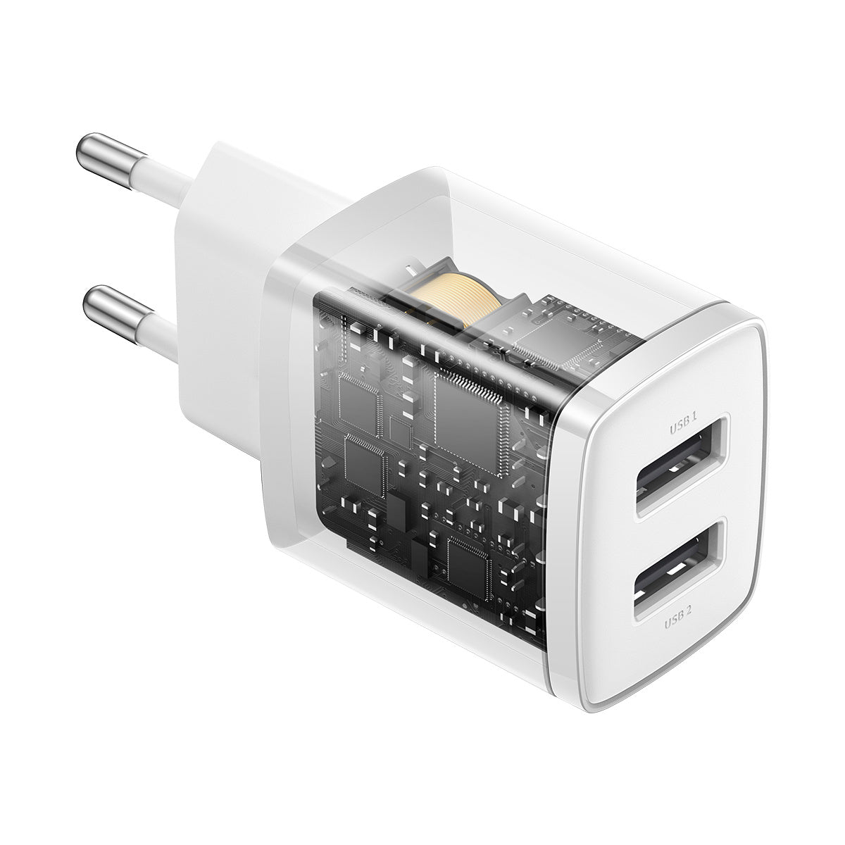 Baseus Compact Ładowarka sieciowa 2x USB-A 10.5W