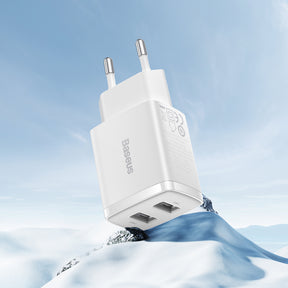 Baseus Compact Ładowarka sieciowa 2x USB-A 10.5W