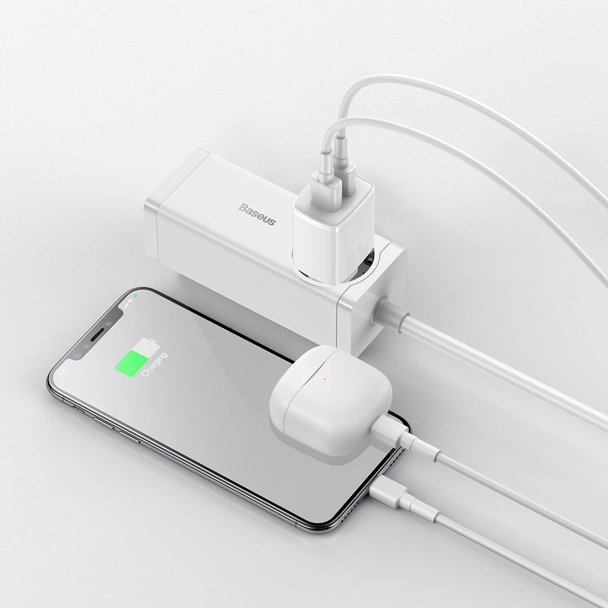 Baseus Compact Ładowarka sieciowa 2x USB-A 10.5W