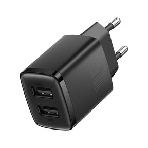 Baseus Compact Ładowarka sieciowa 2x USB 10.5W