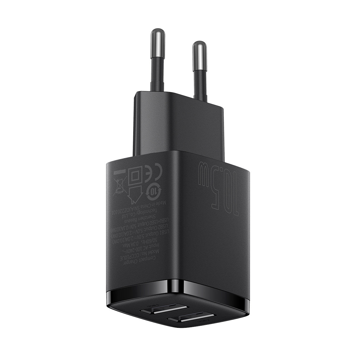 Baseus Compact Ładowarka sieciowa 2x USB 10.5W