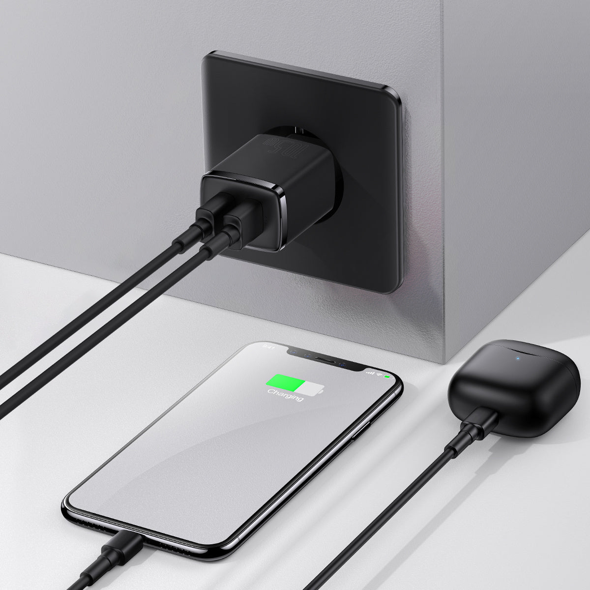 Baseus Compact Ładowarka sieciowa 2x USB 10.5W