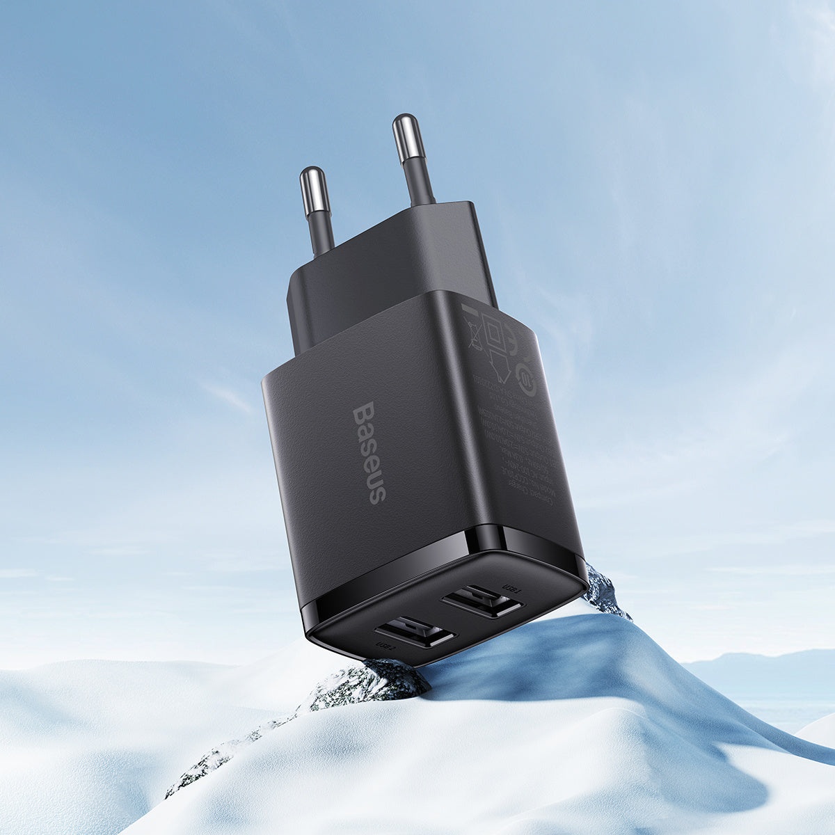 Baseus Compact Ładowarka sieciowa 2x USB 10.5W