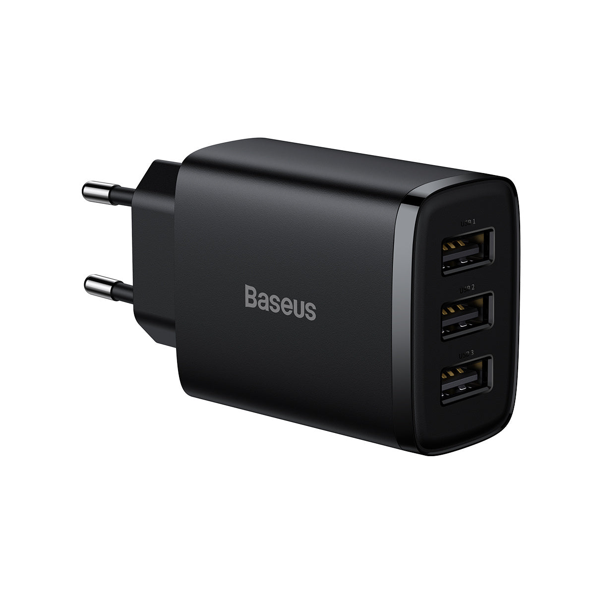 Baseus Compact ładowarka sieciowa 3x USB 17W