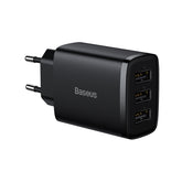 Baseus Compact ładowarka sieciowa 3x USB 17W
