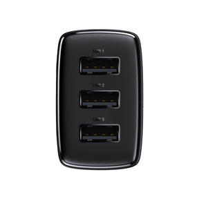 Baseus Compact ładowarka sieciowa 3x USB 17W
