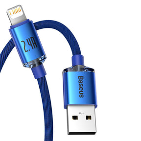Baseus Crystal Shine Series kabel USB-A – Lightning 2,4A 1,2m