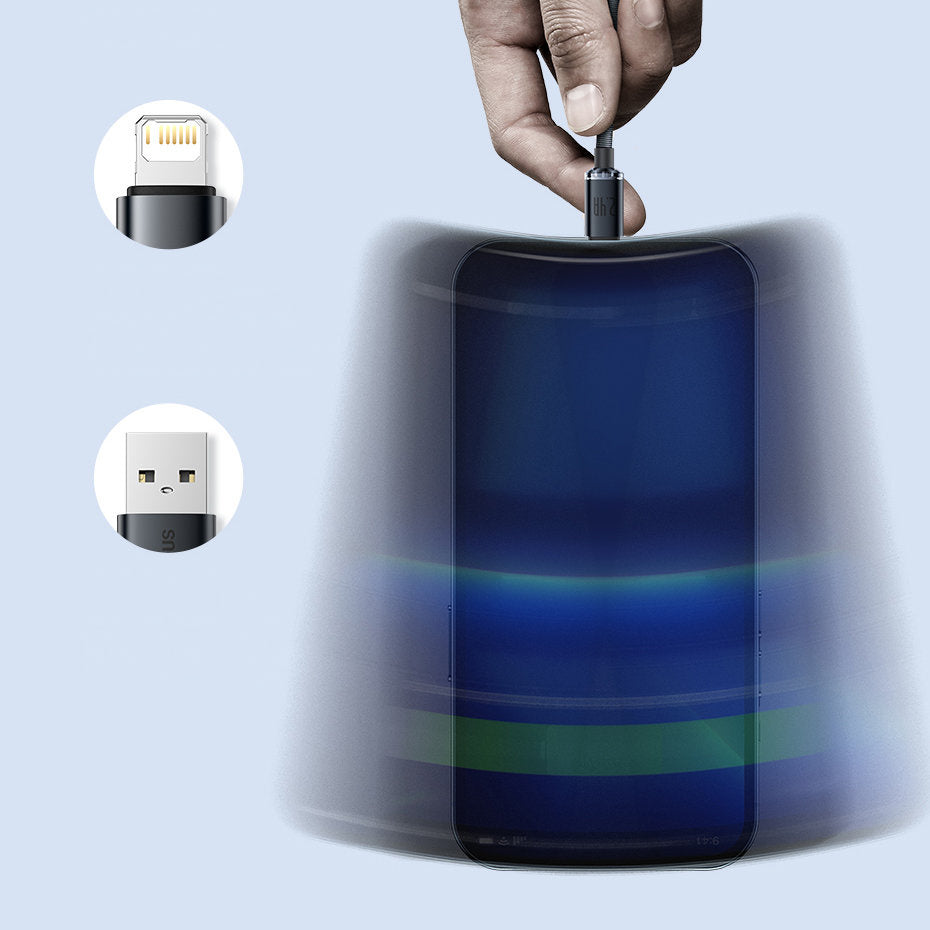 Baseus Crystal Shine Series Kabel USB-A – Lightning 2,4A 2m