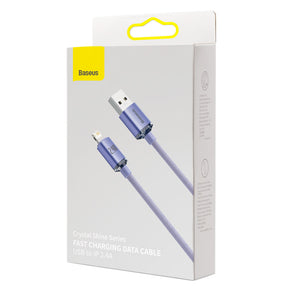Baseus Crystal Shine Series kabel USB-A – Lightning 2,4A 2m