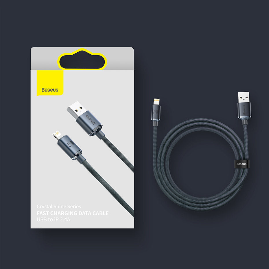 Baseus Crystal Shine Series Kabel USB-A – Lightning 2,4A 2m