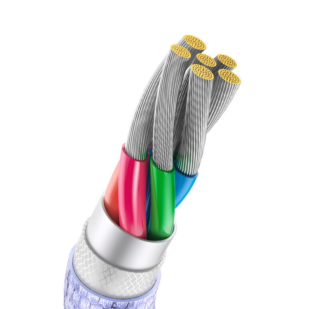 Baseus Crystal Shine Series kabel USB-A – USB-C do szybkiego ładowania i transferu danych 100W 2m