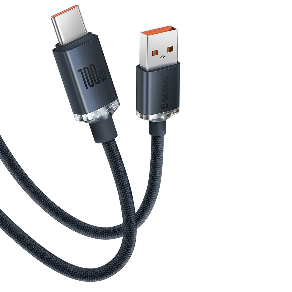 Baseus Crystal Shine Series Kabel USB-A – USB-C 100W 2m