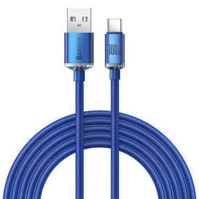 Baseus Crystal Shine Series Kabel USB-A – USB-C 100W 2m