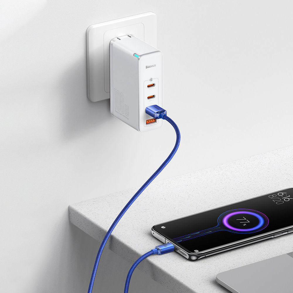 Baseus Crystal Shine Series Kabel USB-A – USB-C 100W 2m