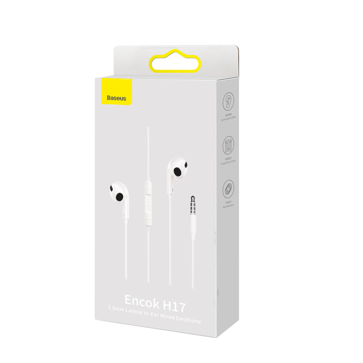 Baseus Encok H17 Słuchawki przewodowe minijack 3.5mm