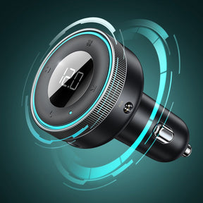 Baseus Enjoy Transmiter FM Ładowarka samochodowa 2x USB Bluetooth 5.0 3.4A (CCLH-01)
