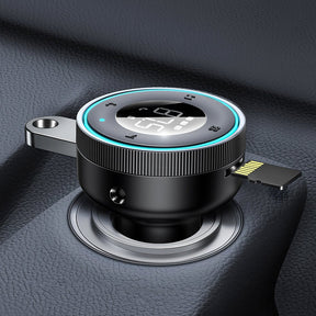 Baseus Enjoy Transmiter FM Ładowarka samochodowa 2x USB Bluetooth 5.0 3.4A (CCLH-01)