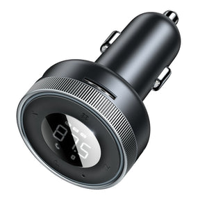 Baseus Enjoy Transmiter FM Ładowarka samochodowa 2x USB Bluetooth 5.0 3.4A (CCLH-01)