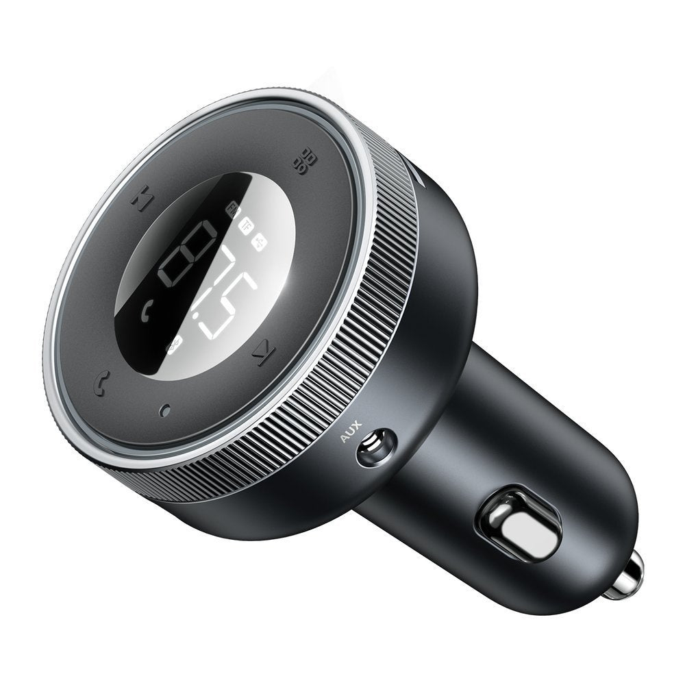 Baseus Enjoy Transmiter FM Ładowarka samochodowa 2x USB Bluetooth 5.0 3.4A (CCLH-01)