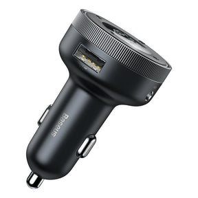 Baseus Enjoy Transmiter FM Ładowarka samochodowa 2x USB Bluetooth 5.0 3.4A (CCLH-01)