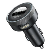 Baseus Enjoy Transmiter FM Ładowarka samochodowa 2x USB Bluetooth 5.0 3.4A (CCLH-01)