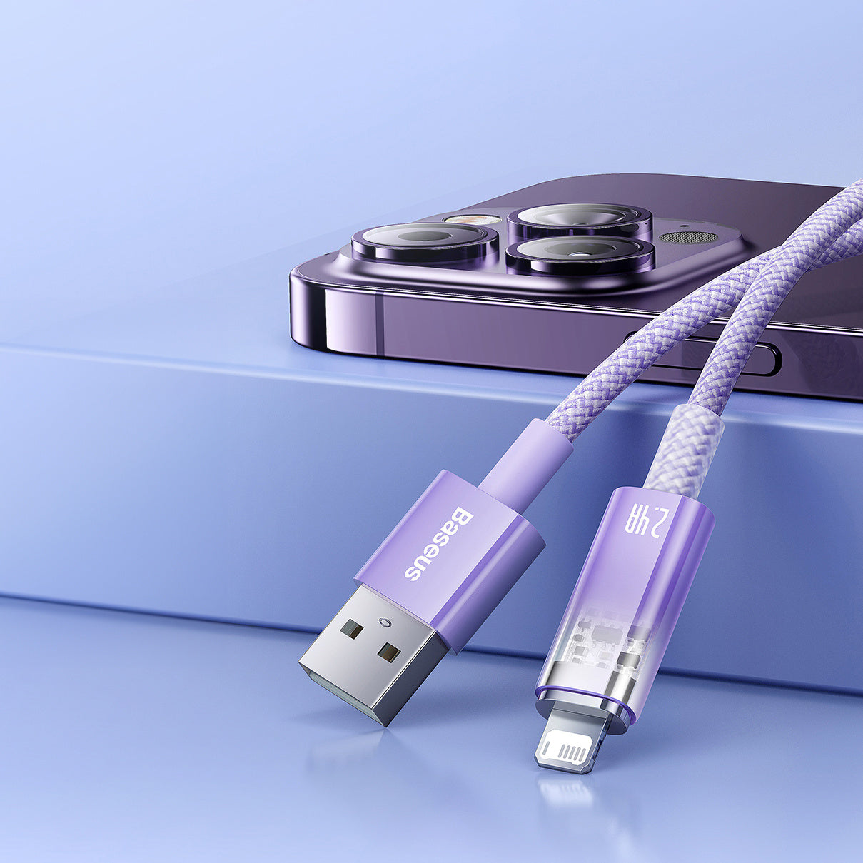 Baseus Explorer Series kabel przewód USB – Lightning 2,4A 2 m