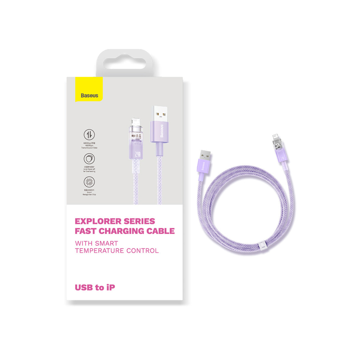 Baseus Explorer Series kabel przewód USB – Lightning 2,4A 2 m
