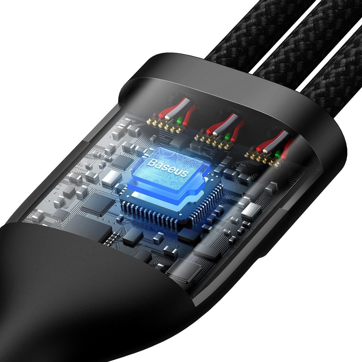 Baseus Flash Series II kabel USB Typ C / USB Typ A - USB Typ C / Lightning / micro USB 100 W 1,2 m