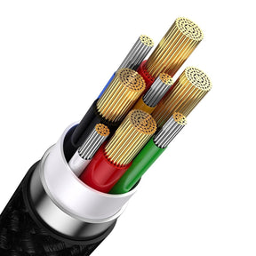 Baseus Flash Series II kabel USB Typ C / USB Typ A - USB Typ C / Lightning / micro USB 100 W 1,2 m