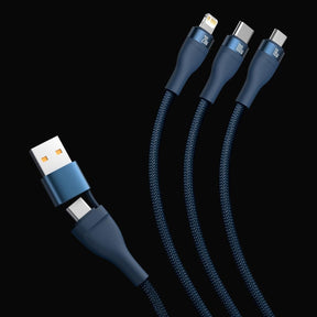 Baseus Flash Series II Kabel USB-C / USB-A – USB-C / Lightning / micro USB 100W 1,2 m