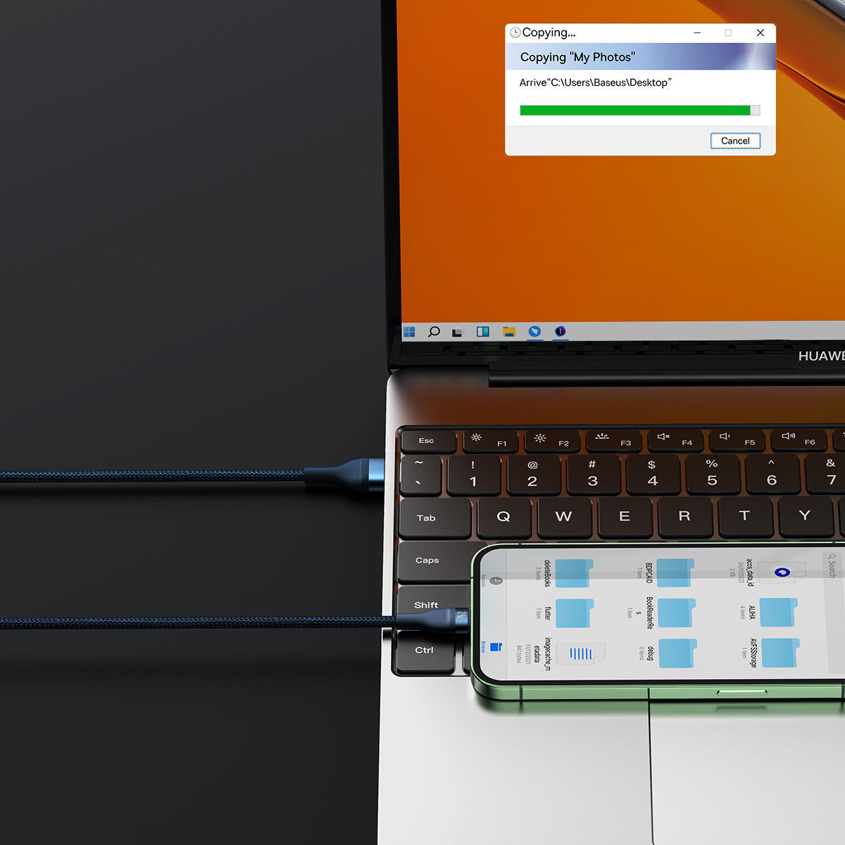 Baseus Flash Series II Kabel USB - USB-C / Lightning / micro USB 100W 1,2 m