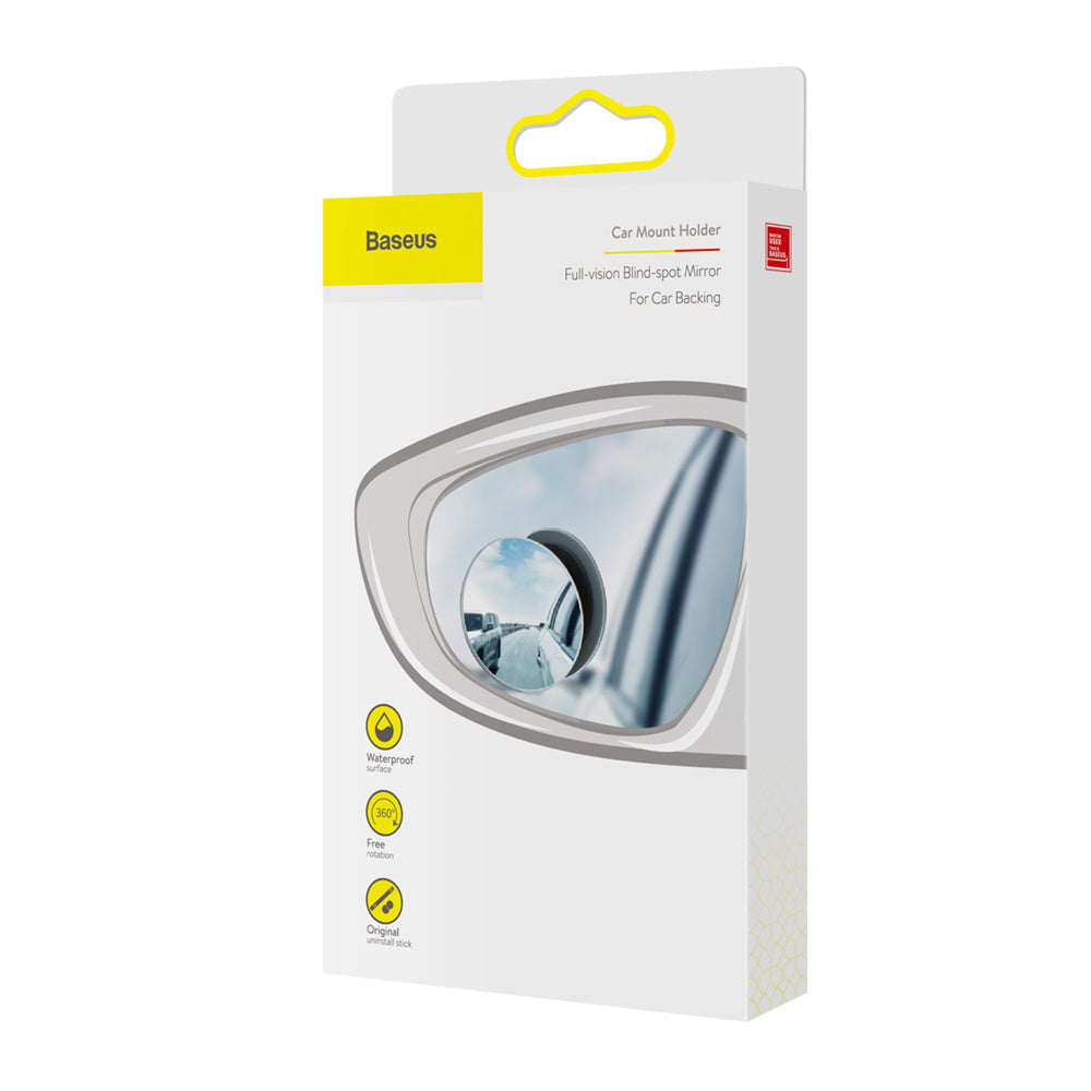 Baseus Full-view Blind-spot Mirror – dodatkowe samochodowe lusterka boczne wypukłe 2x