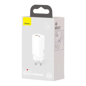 Baseus GaN2 Lite szybka ładowarka sieciowa 65W USB / USB Typ C Quick Charge 3.0 Power Delivery